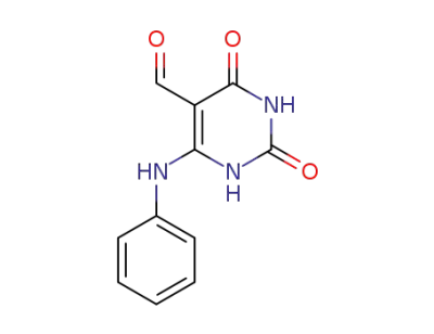 2,4-dioxo-6-phenylamino-1,2,3,4-tetrahydro-pyrimidine-5-carbaldehyde
