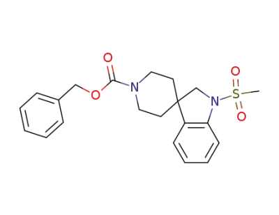 benzyl 1-(methylsulfonyl)spiro[indoline-3,4’-piperidine]-1‘-carboxylate