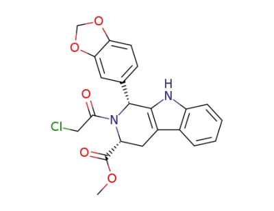 methyl (1R,3R)-1-(3,4-methylenedioxyphenyl)-2-chloroacetyl-2,3,4,9-tetrahydro-9H-pyrido[3,4-b]indol-3-carboxylate